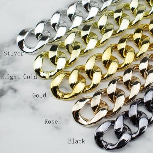 Bag Parts Accessories Bags Chains Gold Belt Hardware Handbag Accessory Metal Alloy Bag Chain Strap for Women Bags Belt Straps