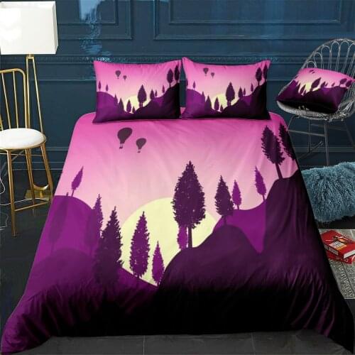Adventure at Sunset Quilt Cover Pillowcase 3Piece Comforter Bedding Set With Pillow Case Single Double Duvet Cover Home Decora