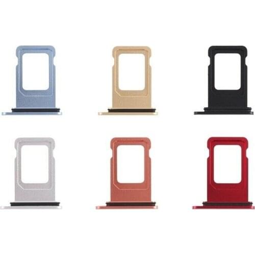 For Apple iPhone XR Silver/Black/Blue/Gold/Red/Coal Color Single SIM Card Tray Holder