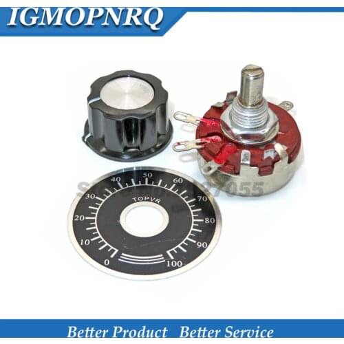 1 set WTH118 DIY Kit Parts 2W 1A Potentiometer 1K 2.2K 4.7K 10K 22K 47K 100K 470K 1M MF-A03 + WHT118 + 0-100 wth