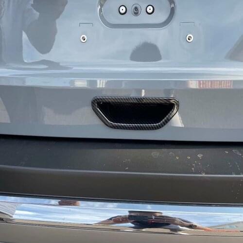 For Nissan Rogue X-Trail T33 2023 2022 ABS Carbon Fiber Car Rear Trunk Lid Door Handle Bowl Cover Trim Sticker Decoration Frame