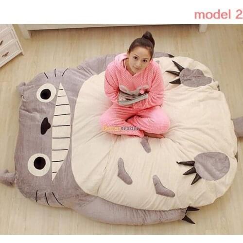 Fancytrader 230cm X 180cm Giant Biggest Plush Totoro Bed Carpet Tatami Mattress Sofa, 2 Models Available!Free Shipping FT50326