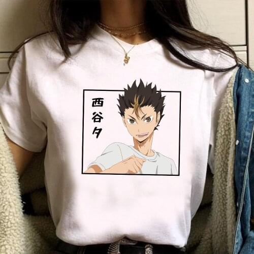 Japanese Anime Haikyuu T Shirt Funny Character Printed T-shirt Men Women Causal Tee Fashion Tops Unisex Short Sleeve
