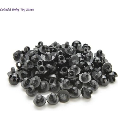 100Pcs Practical Color Plastic Safety Eyes For Teddy Bear Doll Animal Puppet Crafts Doll Accessories 9mm/11mm