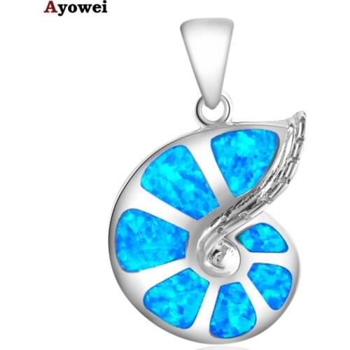 Delicate Gifts Wholesale & Retail Amazing Blue Fire Opal stamp Silver Necklace Pendants Fashion jewelry OP422A