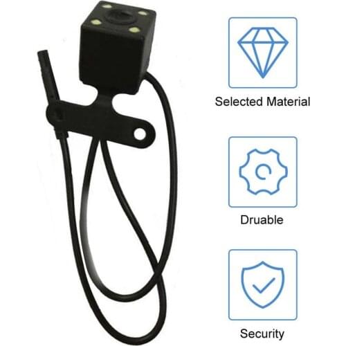 4 pin Night Vision Car Rear View Camera 170° Wide Angle Reverse Parking Camera 720P HD Color Waterproof CCD Auto Backup Monitor