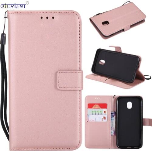Leather Cover For Samsung Galaxy J7 Pro 2017 Flip Wallet Case SM J730F J730F/DS J730G J730K J730GM J730FM/DS Card Slot Phone Bag