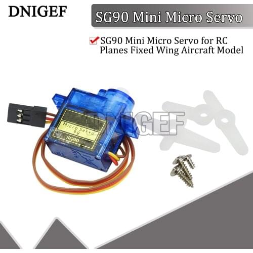SG90 Mini Micro Servo for RC Planes Fixed Wing Aircraft Model Telecontrol Helicopter Airplane Car Toy Motors Boat Accessories