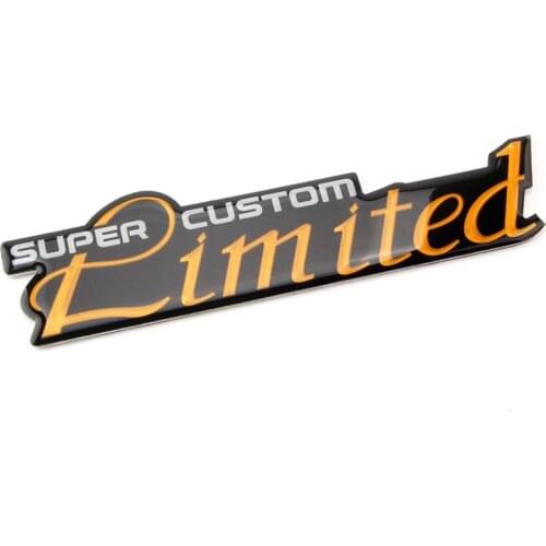 1PC Super Custom LIMITED Modification Customized Car Sticker For Fender Side 3D Badge Emblem Decal Auto Accessories