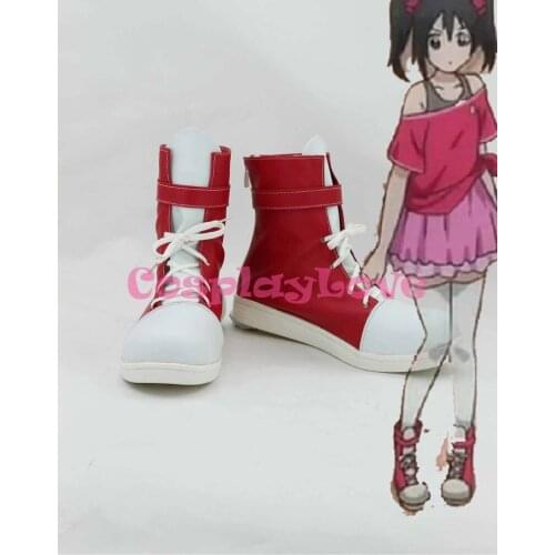 Newest Custom Made Japanese Anime Lovelive! White and Red Yazawa Nico Cosplay Shoes Boots For Halloween Christmas