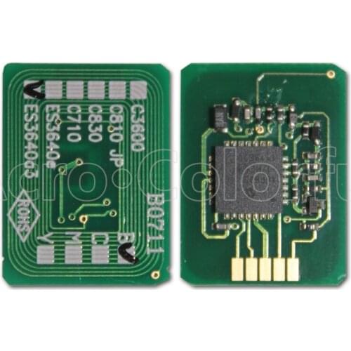 One set 43837108 43837107 43837106 43837105 Toner Cartridge Chip For OKI ES3640a3 laser printer