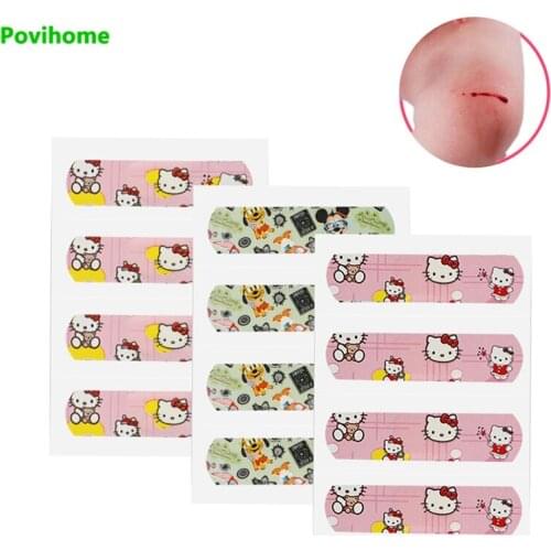 120pcs New Cute Cartoon Band Aid Hemostasis Adhesive Bandages First Aid Emergency Kit Breathable Dustproof Wound Adhesive C2147