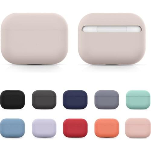 Silicone cover for Airpods Pro earphone coque soft protector fundas For Apple airpods pro case for Airpods 3 covers earpods case