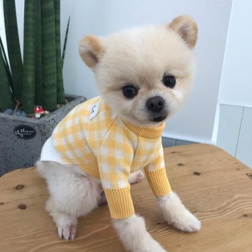 Small Dog Sweater Winter Dog Clothes Puppy Knit Apparel Cat Maltese Yorkshike Terrier Pomeranian Poodle Bichon Pet Clothing Coat