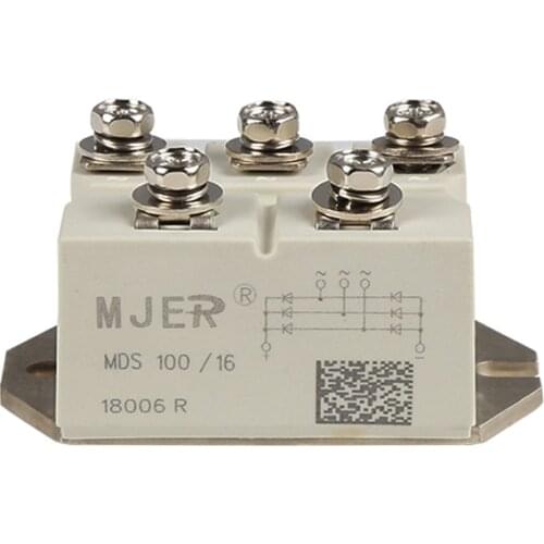 MDS100A Three phase Bridge rectifier diode modules MDS 100A 1600V White Three Phase Bridge Rectifier Diode Module MDS100A 1600V