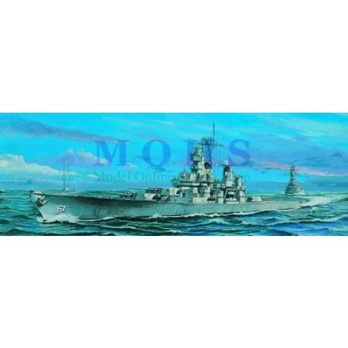 Trumpeter 1/700 05701 US Battleship BB-61 Iowa 1984 assembly model kits scale ship modle building scale battle ship kits