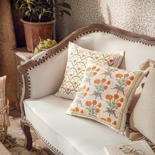 Vintage Flower Square Throw Pillow Cover Decorative Pillow Case Cushion Covers Home Decor Decorations for Sofa Couch Bed Chair