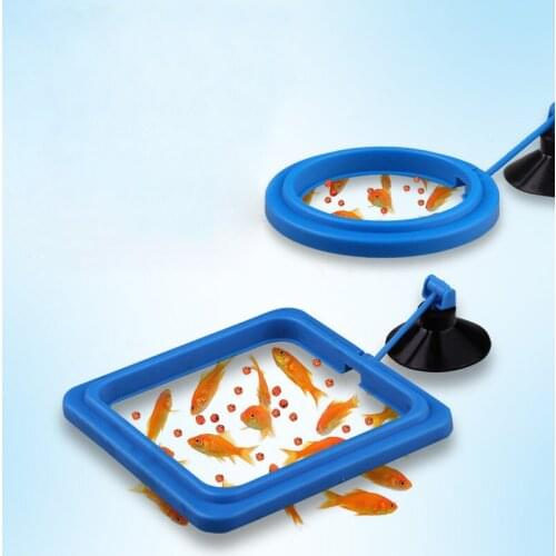 1pcs Aquarium Fish Feeding Ring Fish Feeding Aquarium Fish Tank Ring Feeder Station Floating Food Water Plant Buoyancy Circle