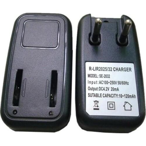 1PCS/LOT 2032 LIR2032 LIR2025 Coin Button Cell Travel Charger