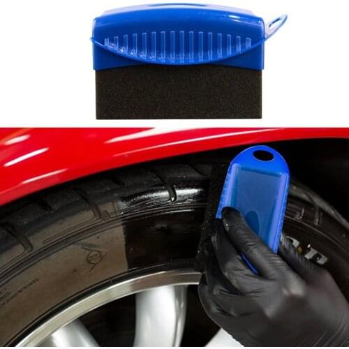 1pc Car Tire Brush Auto Rim Scrubber Wheel Brush Cleaner Wash Sponges with Cover Vehicle Wash Tire Cleaning Tools Accessories