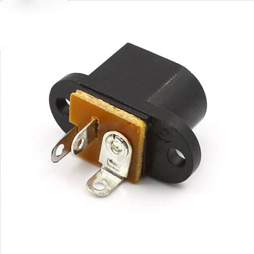 10pcs-100pcs DC Connector 3-pin Vertical Plug-in Power Connector 2.0 core Plastic Plugs DC Connectors DC-016