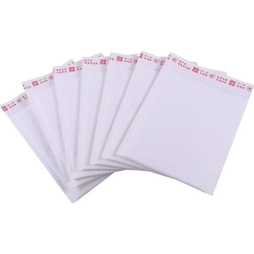 10Pcs/Lot New Bubble Envelope White Kraft Paper Bubble Mailer Shockproof Shipping Bags With Bubble Padded Mailing Bags 11 Sizes