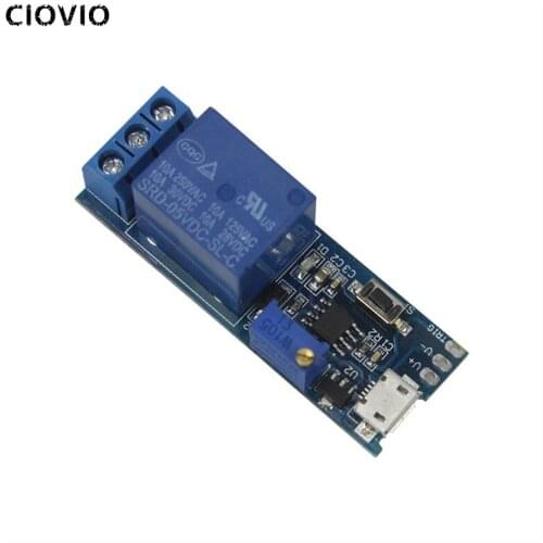 CIOVIO 10PCS Wide voltage 5V-30V trigger delay relay module timer module delay turn-on delay switch 5V-30V delay relay module