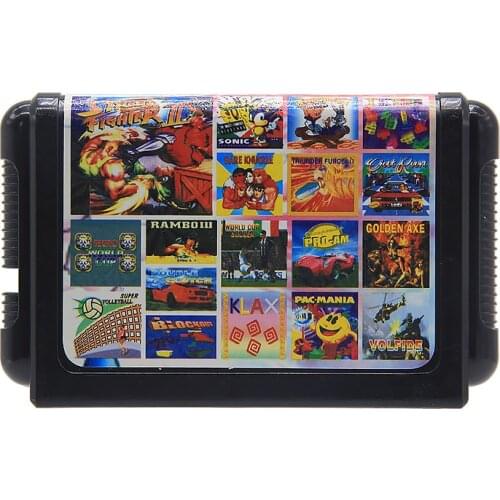 16 Bit Game Card for SEGA Game 18 in 1/13 in 1/11 in 1/8 in 1/1 for YuYu Hakusho special game card for Sega Mega Drive
