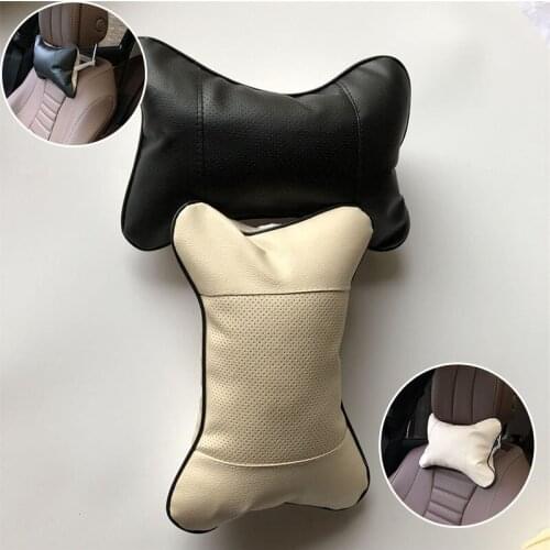 2pcs Car neck pillows universal headrest case for Fiat 500 600 Tipo Punto stilo Freemont Cross Coroma Panda Idea Palio