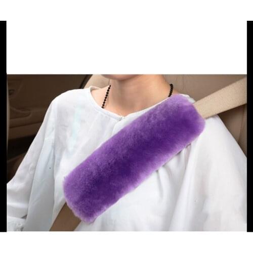 2 peice/set Soft Plush Seat Belt Cover Shoulder Pad Shoulder Strap Case Comfortable Driving Car Seatbelt