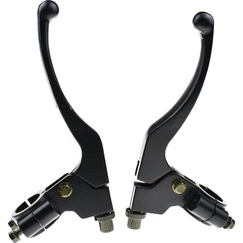 22mm 7/8" Universal Black Left Right Clutch Brake Handle Lever Perch for ATV Quad Moped Pit Dirt Bike Kids Motorcycle 50cc 70cc