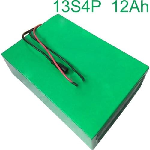 48V 12Ah 13S4P 18650 Li-ion Battery Pack E-Bike Ebike electric bicycle 200*125*70mm Accept customization