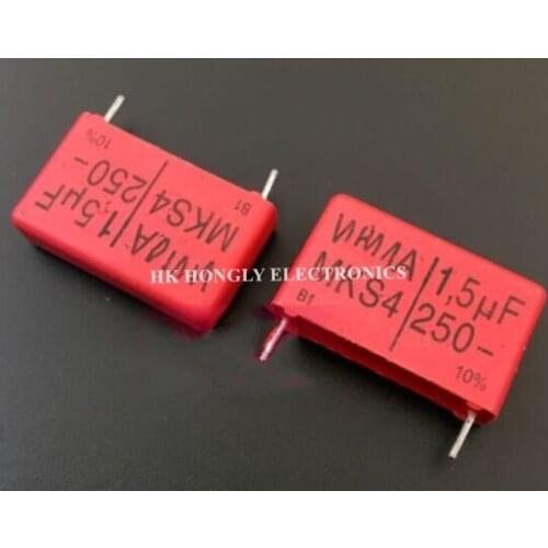 20PCS MKS4 MKS-4 250V 1.5UF 2.2UF P=22.5mm Film Capacitor