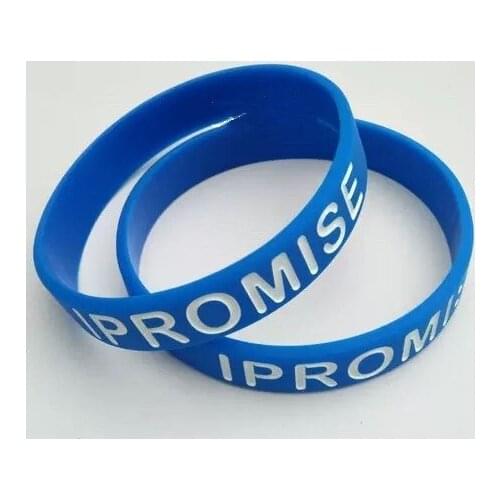Bracelet Silicone Logo Promise 100PCS/LOTS Free shipin