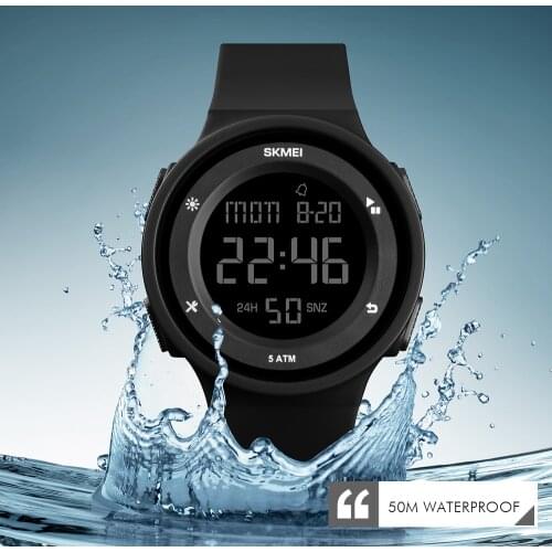 SKMEI Watch Women Outdoor Sports Watches Ladies Fashion Waterproof Electronic LED Digital Watches For Man Women Wristwatch