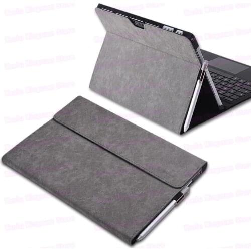 Laptop Sleeve For Microsoft 2018 Surface Pro 6 2017 Pro5 12.3" Tablet PC Protective Skin Stand PU Leather Cover For Pro 4 Gifts