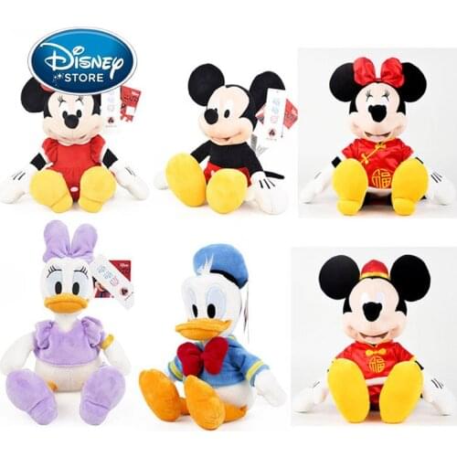 Disney Mickey Minnie Princess 30CM Plush Doll Plush Toy Cute Cartoon Duck Toys Girl Children Birthday Gift
