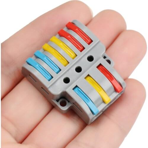 Home Quick Wire Connector PCT SPL Universal Cable Connect Push-in Conductor Terminal Block Light Electrical Splitter LT-633 933