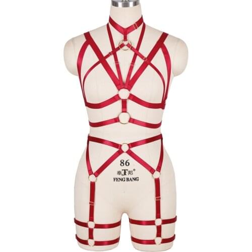 Harajuku Exotic Sets Fetish Plus Size Sexy Lingerie Set Porn Women Hot Erotic Dress Harness Fashion Dance Costume Sword Belt