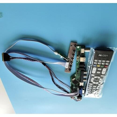 Kit for LP140WHU-TLB1/TLA1 40pin 1366x768 Controller Board USB Panel Remote Audio LCD Screen Monitor HDMI LVDS TV VGA AV Display