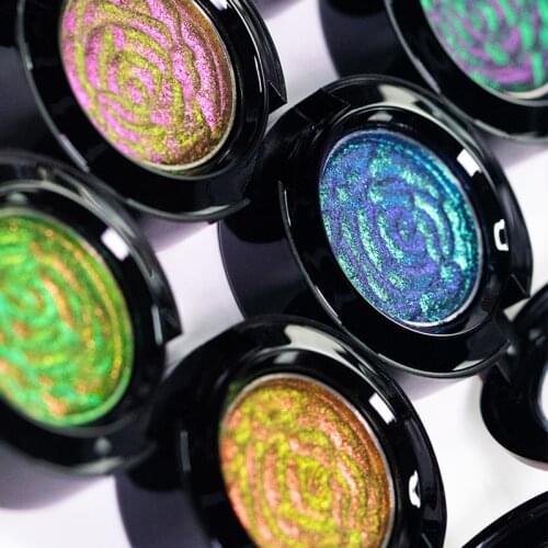 Shimmer Eyeshadow Shinning Metallic Pigment Duochrome Eye Shadow Long-wearing Eye shadow Brighten Eye Pigments Palett CHARMACY