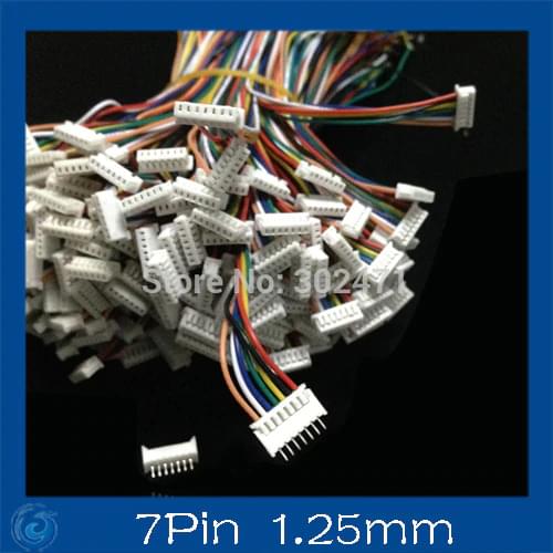Mini. Micro 1.25 T-1 7-Pin Connector w/.Wire x 10 sets.7pin 1.25mm