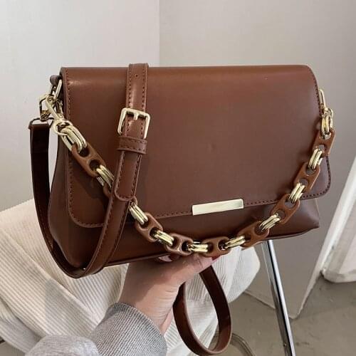 Fashion Women Chain Small Pu Leather Handbags Shoulder Bags Designer Ladies Messenger Bags High Quality Female Crossbody Bag New