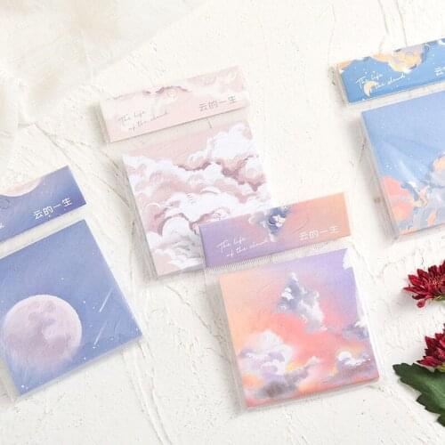 Girls Heart Oil Painting Notes N Times Post Small Fresh Message Memo Memo Memo Tearable Memo Pad