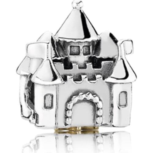 New Original Alloy Bead Warm Home Castle Wholesale Charm Fit Pandora Bracelet Bangle Necklace DIY Women Jewelry