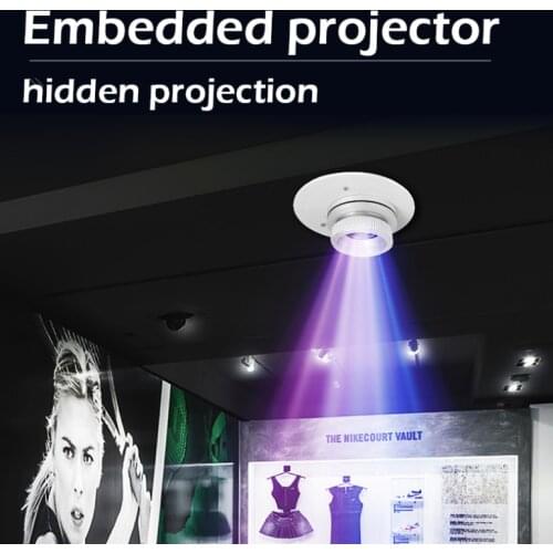 Fastener ceiling LED gobo projection lamp aluminum buckle embedded Hole light ceiling light recessed logo image light projector