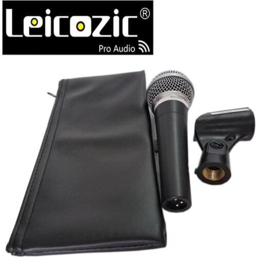 Leicozic Wire Mic LE58A Dynamic Microphone Cardioid Vocal Wired 58A Recording Mic Microfone fio Microfono karaoke mics