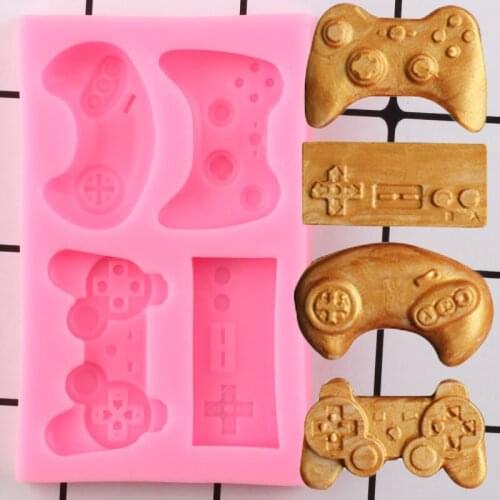 Keyboard Silicone Molds Controller Gamepad Game Fondant Mold Baby Party Cake Decorating Tools Candy Clay Chocolate Gumpaste Mold