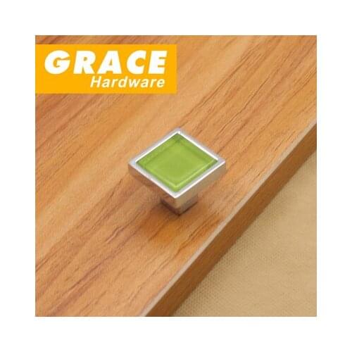 Modern Desige Fashion Classic Cabinet Door Crystal Handle Cabinet Drawer Square Color Hardware Knobs(D:30mm)