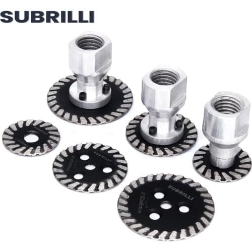 SUBRILLI mini Diamond Saw BIade With RemovabIe FIange M14 5/8-11 Engraving Cutting Disc Carving Concrete Granite Sandstone